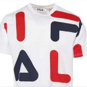 Fila Men's Graphic Tee White Size Large